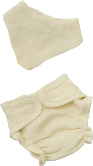 Heless Puppen-Babyset mit Stoffwindel und Lätzchen 28-35cm