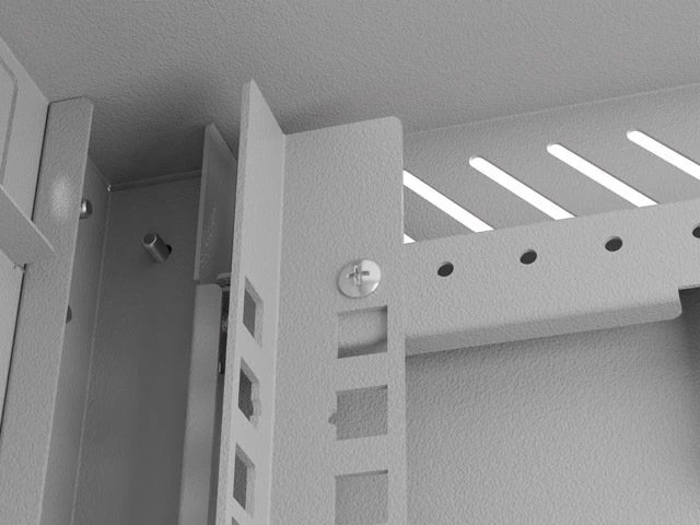 Lanberg WF11 Series 10" Rack Wandschrank 6HE, hängend, Flatpack, Glastür, IP20, RAL 7035, 300mm tief
