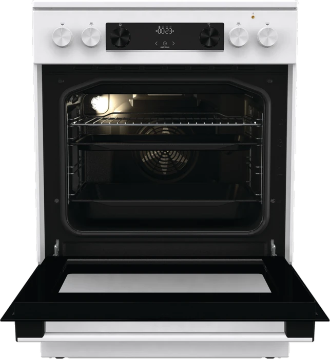 Gorenje GEC6C40WD Elektroherd mit Glaskeramik-Kochfeld