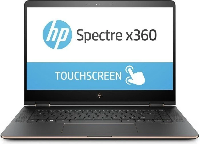 HP Spectre x360 Convertible 15-bl002ng, Dark Ash Silver, Core i7-7500U, 16GB RAM, 256GB SSD, GeForce 940M, DE
