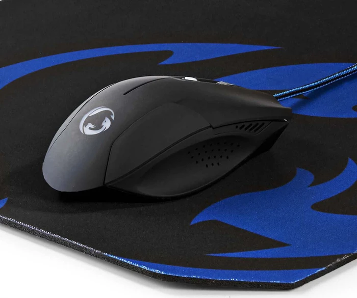Nedis Yesaqua Gaming Mouse und Mousepad Kit, schwarz, USB