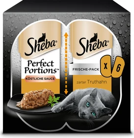 Sheba Portions Köstliche Sauce mit Truthahn, 225g (3x 75g)