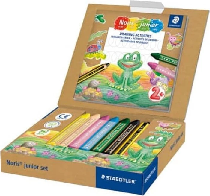 Staedtler Noris Junior 61 C1 Wachsmalstift sortiert, 6er-Set (61 C1) – Bild 2 von 7