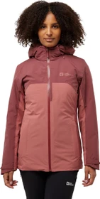 Jack Wolfskin Hunberg 3in1 Funktionsjacke mineral red (Damen)