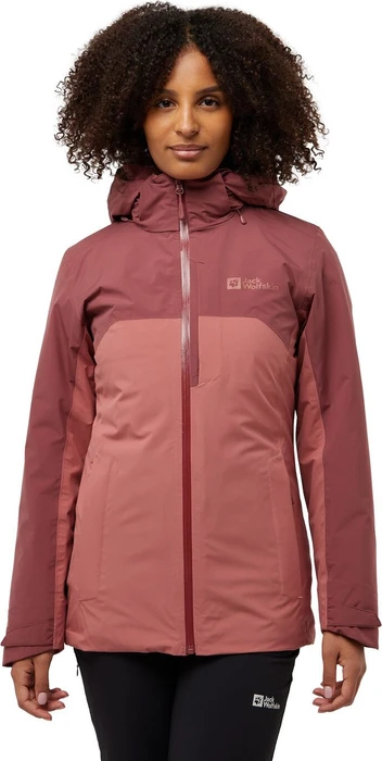 Jack Wolfskin Hunberg 3in1 Funktionsjacke mineral red (Damen)