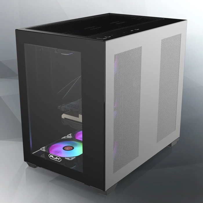 Raijintek Paean C7 TG4 Black, schwarz, Glasfenster