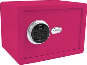 Olympia Olymp GOsafe 2.0/120FP Wandtresor, pink, Schlüsselschloss/elektronisches Zahlenschloss/Fingerprintreader