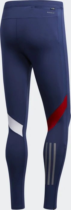 adidas Own the Run Tight Laufhose lang tech indigo/scarlet/white (Herren)