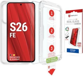 Displex Real Glass + Case mit Mount Master für Samsung Galaxy S26 FE