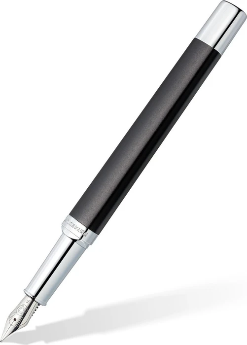 Staedtler triplus 474 antique anthracite/silber, rechte Hand, fein, Faltschachtel