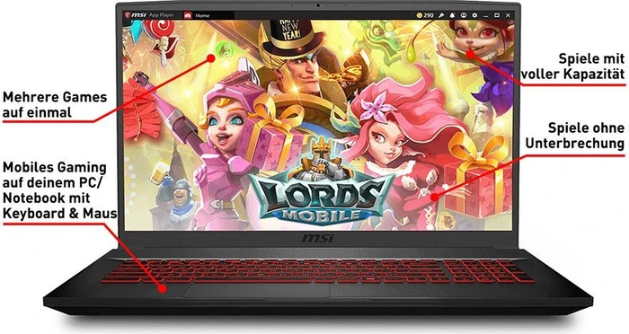 MSI GF75 Thin 10UEK-027, Core i7-10750H, 16GB RAM, 512GB SSD, GeForce RTX 3060, DE
