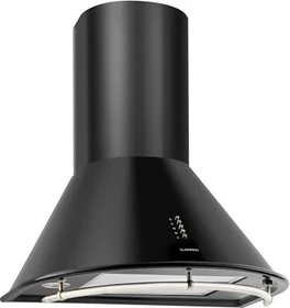 Klarstein Lumio Primo Retro 60 Wand-Dunstabzugshaube mattschwarz