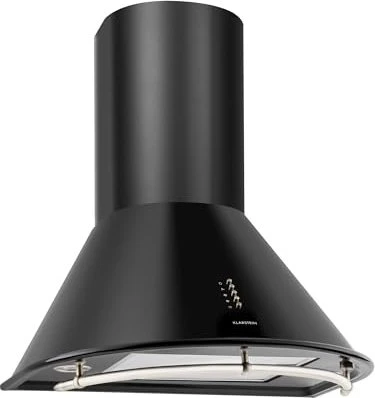 Klarstein Lumio Primo Retro 60 Wand-Dunstabzugshaube mattschwarz