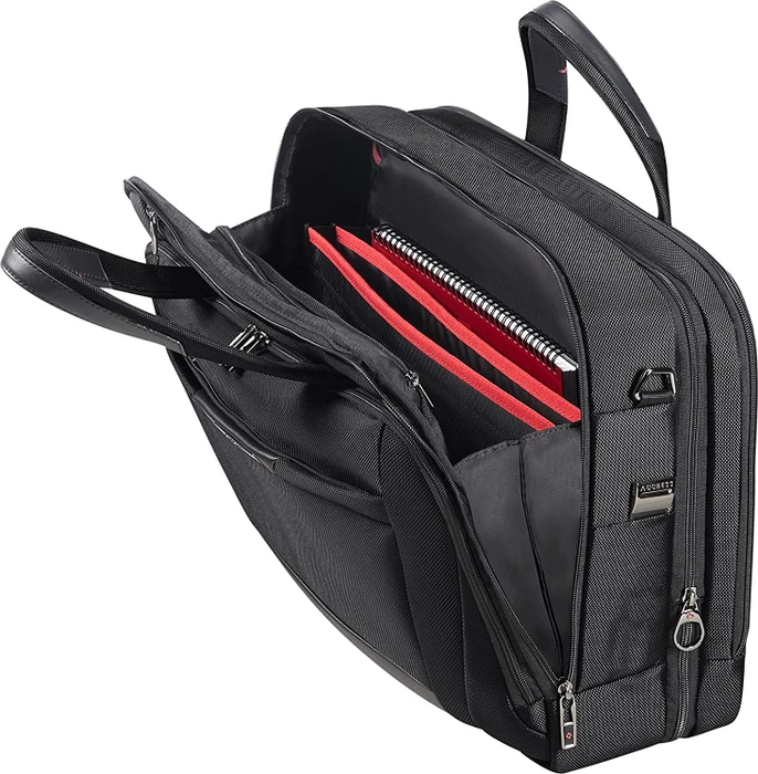 Samsonite Pro-DLX 5 Bailhandle expandable 15.6" erweiterbare Notebook-Umhängetasche schwarz