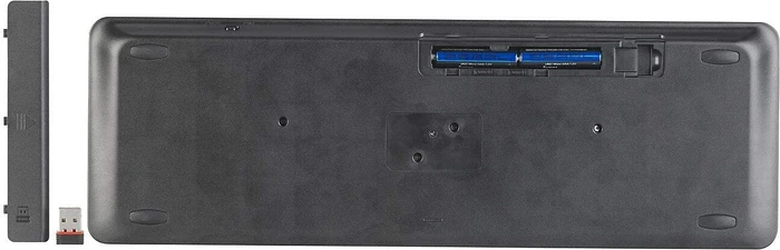 GeneralKeys Multi-Device-Funktastatur, schwarz, USB/Bluetooth, DE