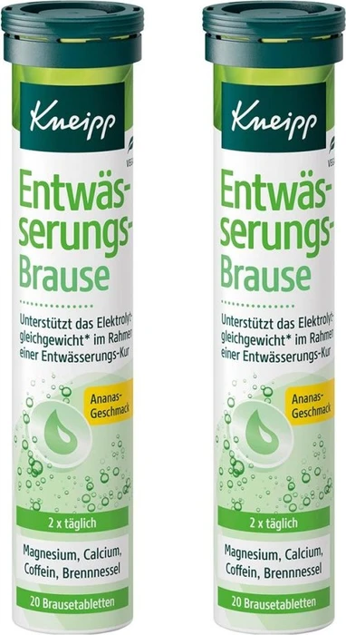 Kneipp Entwässerungsbrause Brausetabletten, 40 Stück (2x 20 Stück)