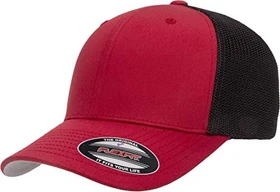 Flexfit Trucker Mesh 2-Tone Kappe rot/schwarz