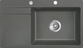 systemceram Stema 86 SL F Einbau Becken rechts mit Ablauffernbedienung lava