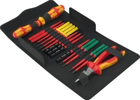 Wera Kraftform Kompakt VDE 17 extra slim 2 Tool Finder Bitset inkl. Tasche, 17-tlg.