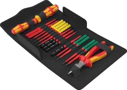 Wera Kraftform Kompakt VDE 17 extra slim 2 Tool Finder Bitset inkl. Tasche, 17-tlg.