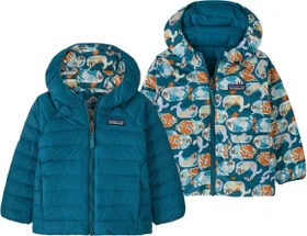 Patagonia Baby Reversible Down Sweater Hoody Funktionsjacke blubby: glacial blue (Junior)
