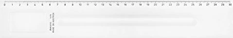 Aristo Lupenlineal 30cm, transparent