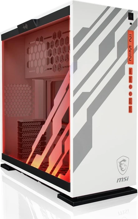 In Win 303 MSI Dragon Edition, weiß, Glasfenster