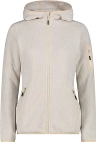 CMP Knit Tech Fleece Hoody Jacke vaniglia/bianco (Damen)