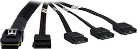 Inter-Tech mini SAS x4 [SFF-8087] auf 4x SATA Kabel, 0.65m (88885237)