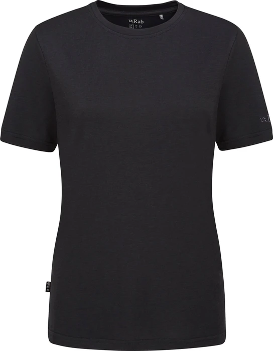 Rab Crimp Logo Funktionsshirt kurzarm beluga (Damen)