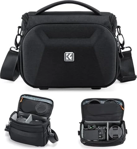 K&F Concept Kamera Umhängetasche Medium schwarz
