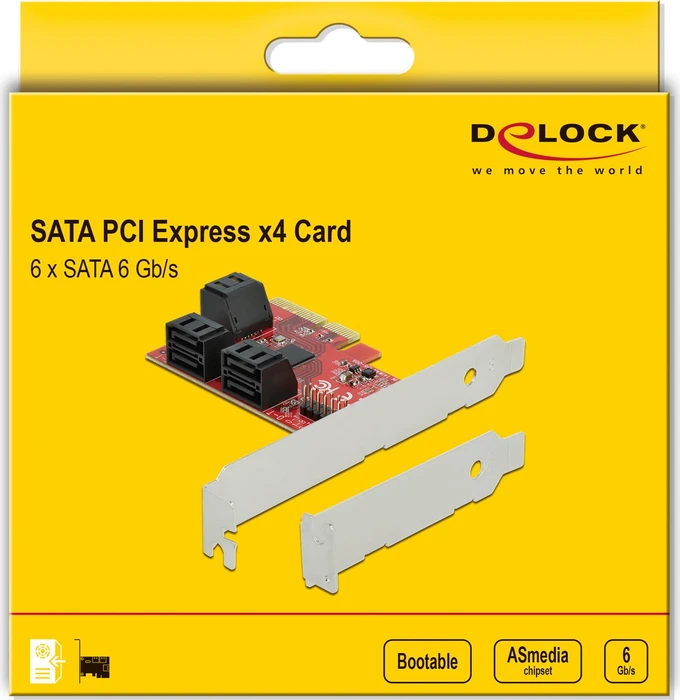 DeLOCK 6x SATA, PCIe 3.0 x4