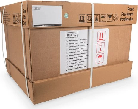 Digitus Professional Unique Serie Wandschrank 20HE, Sicherheitsglastür, IP2X, grau, 450mm tief