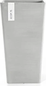 Ecopots Kunststoff-Topf Rotterdam Mid High 31x31cm white grey
