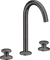 Hansgrohe Axor One 3-Loch Waschbeckenarmatur Select 170 Push-Open Ablaufgarnitur brushed black chrome Vorschaubild