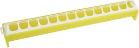 Kerbl Futtertrog für Hühner, gelb, 30L
