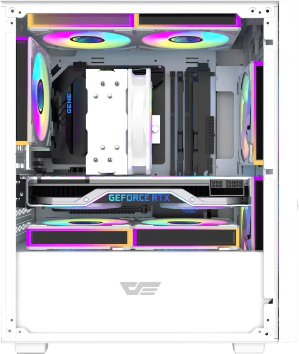 DarkFlash M305 White, Glasfenster
