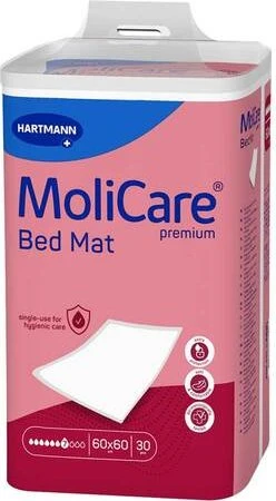 Hartmann MoliCare Premium Bed Mat 7 Tropfen Bettschutzeinlage, 60x60cm, 30 Stück