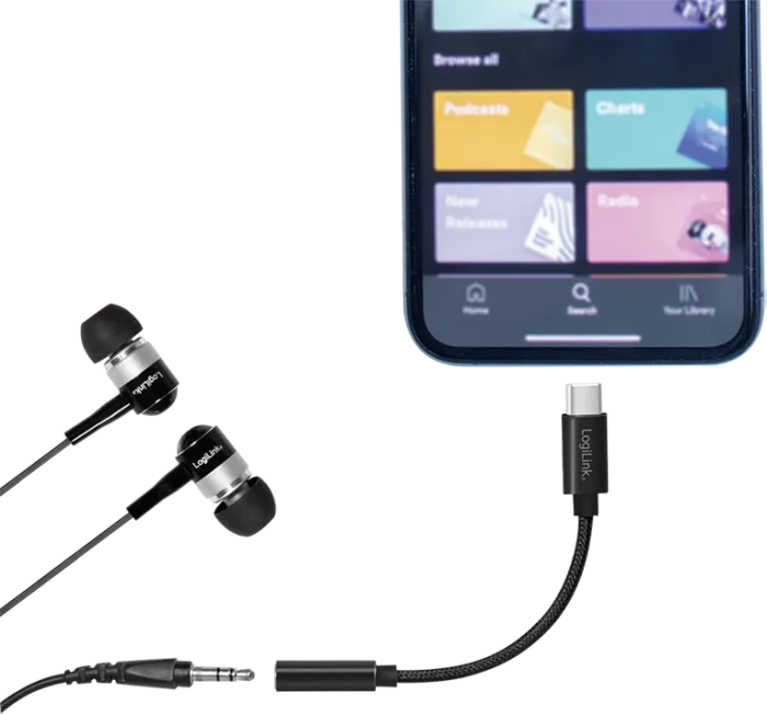 LogiLink USB-C auf 3.5mm-Klinke Audio Adapter