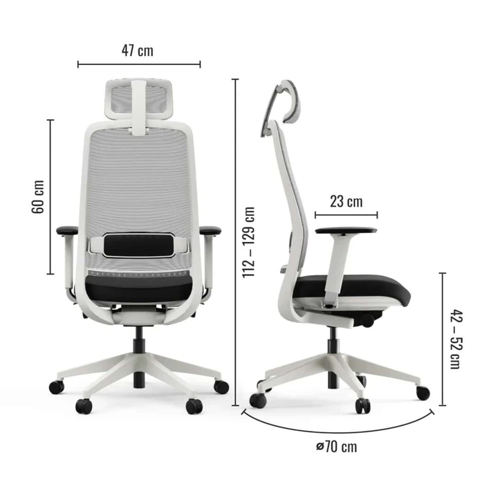 Yaasa Chair Expert Bürostuhl, weiß