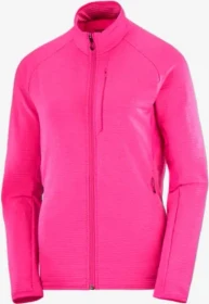 Salomon Essential Lightwarm Fleece Funktionsjacke beetroot purple (Damen)