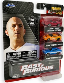 Jada Toys Fast & Furious - 3-Pack Nanofiguren
