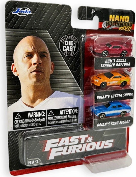 Jada Toys Fast & Furious - 3-Pack Nanofiguren