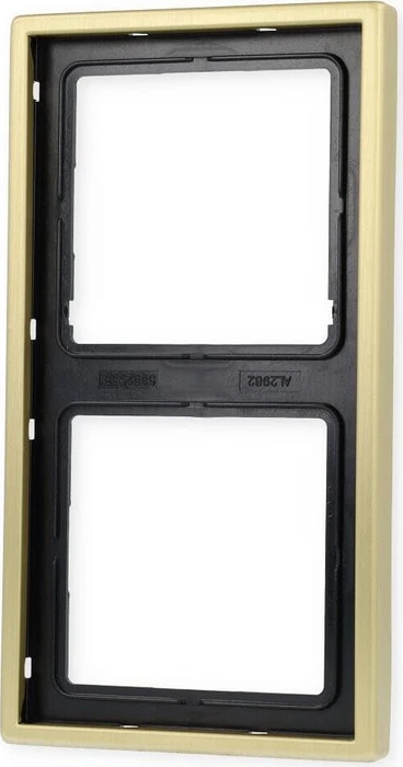 Jung Serie LS 990 Rahmen 2-fach, messing classic