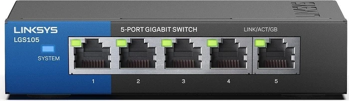 Linksys LGS100 Desktop Gigabit Switch, 5x RJ-45