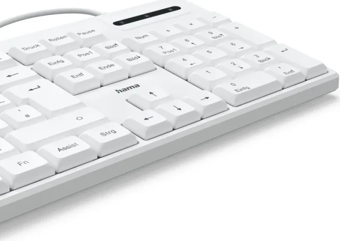 Hama CK-200 USB-Tastatur, weiß, USB, DE