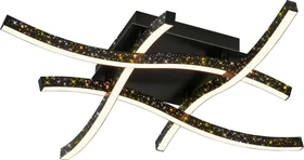 Briloner Rey LED Wand-/Deckenleuchte 24W 64.5cm schwarz