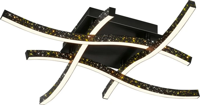 Briloner Rey LED Wand-/Deckenleuchte 24W 64.5cm schwarz