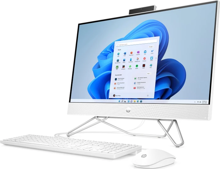 HP All-in-One 24-cb1022nw, Starry White, Ryzen 5 5500U, 8GB RAM, 512GB SSD