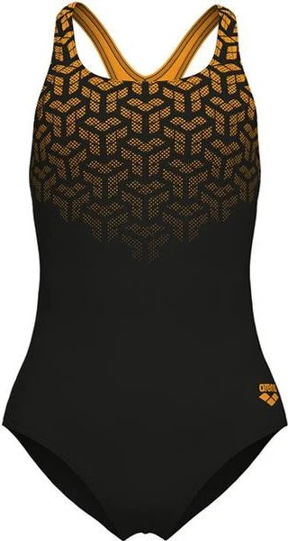 Arena Kikko V Print Badeanzug black/parrot (Junior)